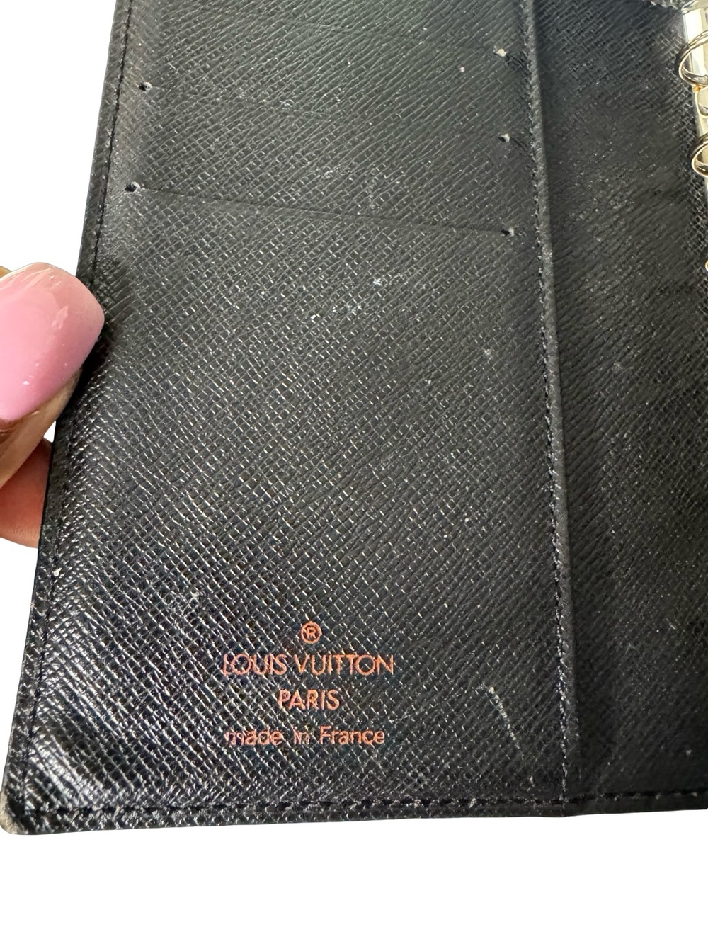 Louis Vuitton Vintage Black Epi Leather PM Agenda Planner - Picture 5 of 7